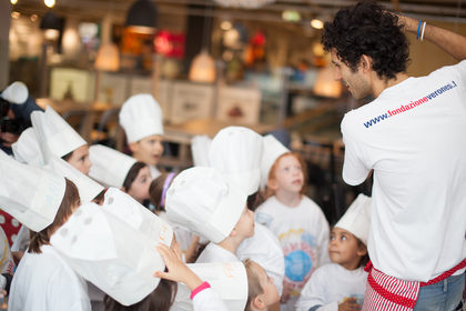 Bimbi in cucina, mamme in classe  a Roma presso AMI Expo di sapori mediterranei